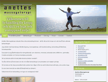 Tablet Screenshot of anettesmassageterapi.com